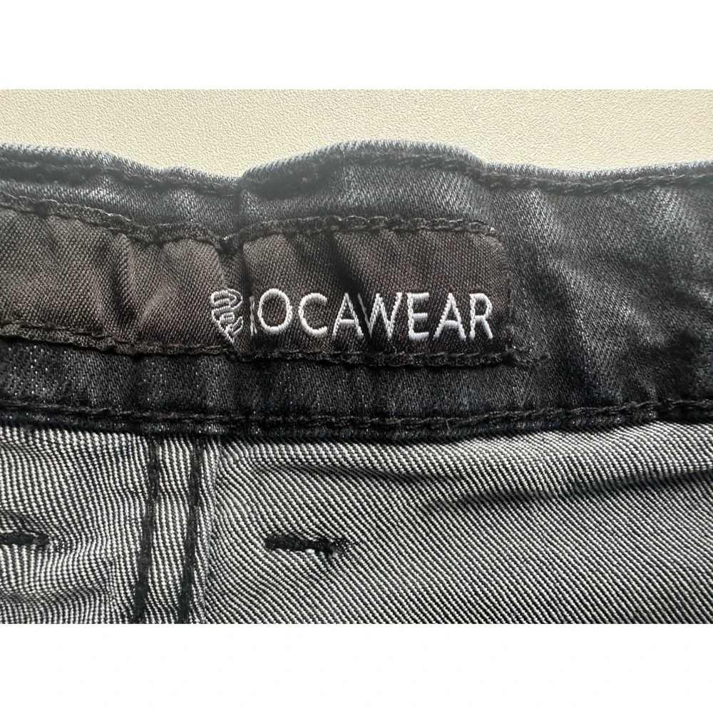 Rocawear Mens Jeans W38 x L32 Distressed Wash Blue Denim Straight Leg